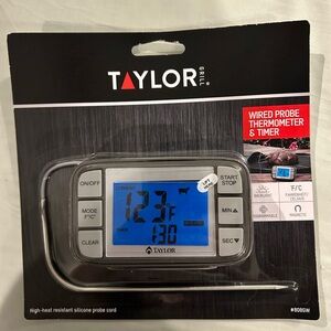 NEW Taylor wired probe thermometer & timer